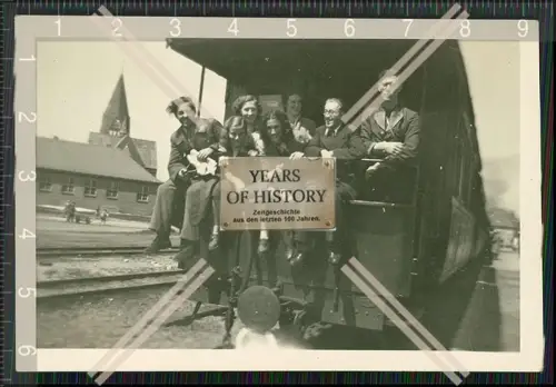 Foto 3x Bahnhof Kirche Zug Bahn Lokomotive Mädchen Jungs