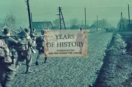 Repro Farb Foto no Original Vormarsch Soldaten Don Kuban Terek Kaukasus Ukraine