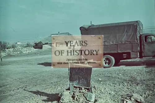 Repro Farb Foto no Original Dorf Fahrzeuge Don Kuban Terek Kaukasus Ukraine