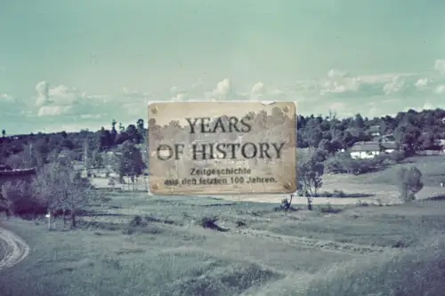 Repro Farb Foto no Original Dorf bei Charkow Charkiw Ukraine