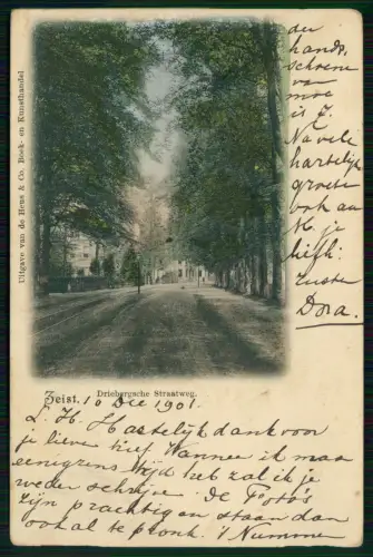 AK Litho - Zeist Utrecht Netherlands - Driebergsche Straatweg Straße - 1901 gel.