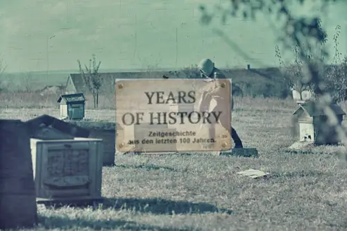 Repro Farb Foto no Original Soldat mit Gasmaske Bienen Imker Don Kuban Terek Kau