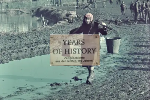 Repro Farb Foto no Original Wasserträger Soldaten Vormarsch Sperren Don Kuban Te