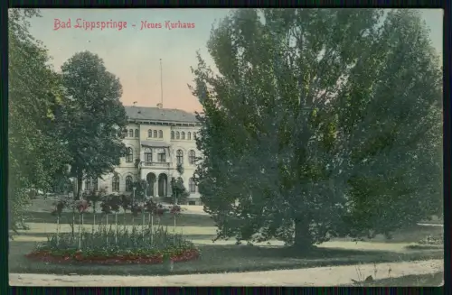 AK - Bad Lippspringe im Kreis Paderborn - Neues Kurhaus - 1906 gelgelaufen