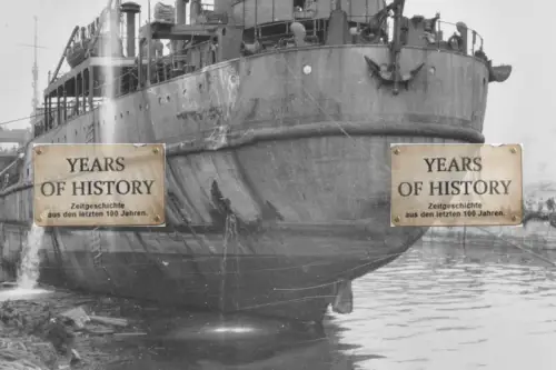 Repro Foto 10x15cm Saint-Nazaire Frankreich Schiffe Hafen zerstört uvm