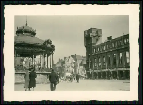 6x Foto - Soldaten Wehrmacht - Frankreich - Kriegszerstörung - 1940-41