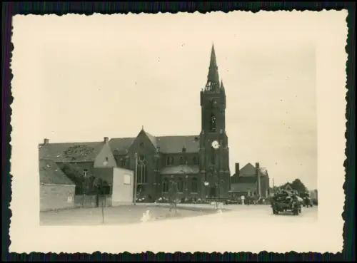 5x Foto - Soldaten Wehrmacht - Frankreich - Kriegszerstörung - 1940-41