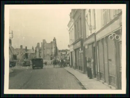7x Foto - Soldaten Wehrmacht - Frankreich - Kriegszerstörung - 1940-41