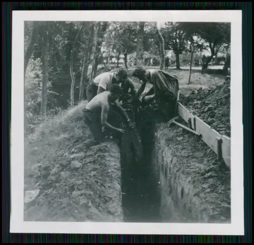 9x Foto - Soldaten Wehrmacht - Vormarsch Graben Bau  - Belgien Frankreich - 1941