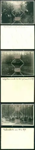 3x Großes Foto 12x17 cm Soldaten Polizei Frankfurt Hubertus Jagd