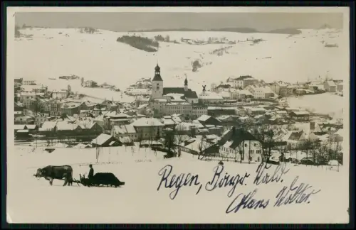 4x Foto u. AK - Regen Bayern bayr. Wald Soldaten Wehrmacht Lazarett Krankenhaus