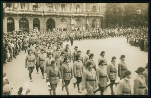 2x Echt Foto AK - 10. Reichs-Frontsoldaten-Tag Juni 1929 München Stahlhelm Bund