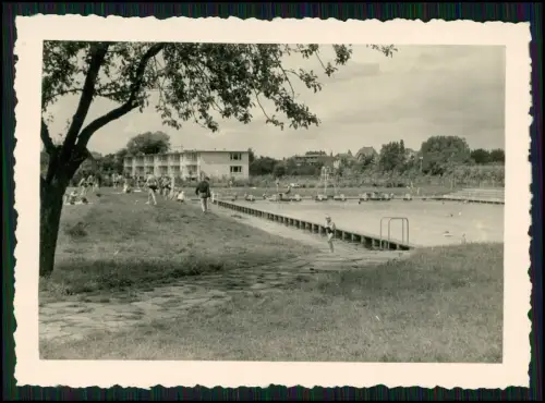 10x Foto Freibad Badeanstalt Elmshorn - Badepark auf der Krückau-Insel 1954