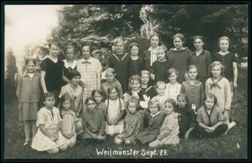 3x AK Mädchen Kindersanatorium Weilmünster 1927 - Kinderheilstätte Genesungsheim