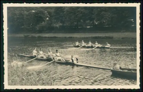 5x Foto - Rudergesellschaft Lahnstein bei Koblenz - Regatten Erlebnisse 1932-36