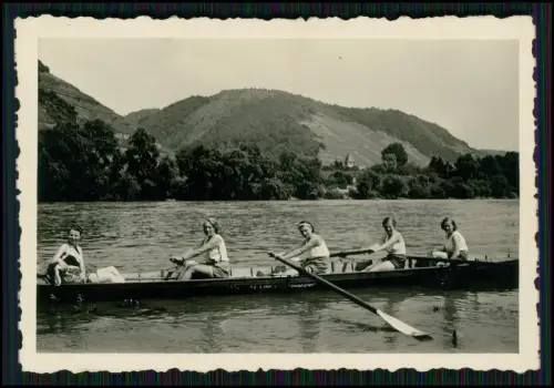 8x Foto - Rudergesellschaft Lahnstein bei Koblenz - Regatten Erlebnisse 1932-36