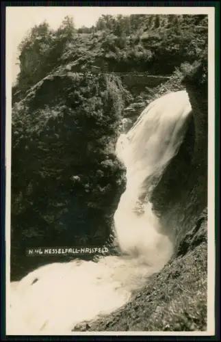 Foto AK - Kesselfall Nassfeld Wasserfall Steiermark Kärnten Schlucht Österreich