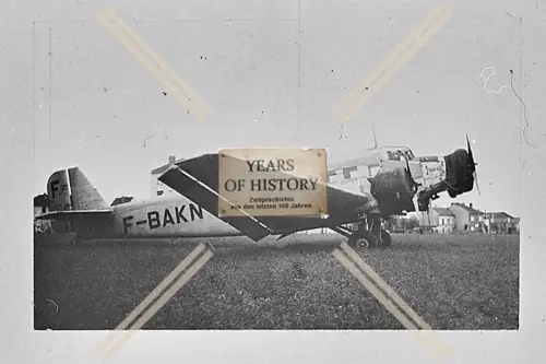 Foto Flugzeug Aircraft Ju 52 Junkers F-BAKN Franz. Produktion Verkehrsflugzeug
