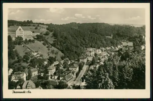 AK - Tharandt in Sachsen Dorfstraße – mit Landpoststempel Großopitz über Freital