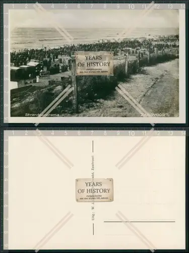 AK Zandvoort Nordholland 1933 Niederlande Strand Verkaufsstände Getränke 