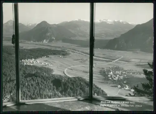 Foto AK - Wiesing Zillertal Tirol - Panorama Kanzelkehre Blick auf Tal und Berge