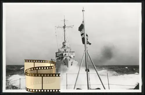 Foto AK - Zerstörer Z6 Theodor Riedel Kriegsmarine - Brückenaufbau Funkantennen