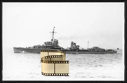 Foto AK - Zerstörer Z1 Leberecht Maas Kriegsmarine - Hauptmast m. Antennenanlage