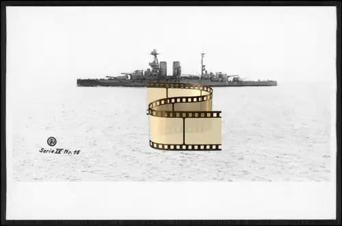 Foto AK - Wilhelmshaven - Schlachtschiff HMS Malaya - Kriegsschiff Royal Navy