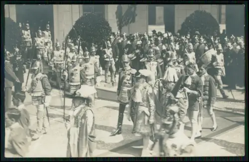 2x Foto AK - München Georgiritter Festzug St. Georg Orden König Ludwig III 1910