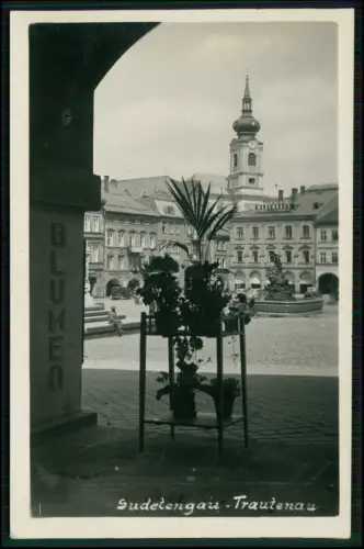 AK - Marktplatz von Trautenau Trutnov im Sudetengau - Stadtplatz - 1940 gelaufen