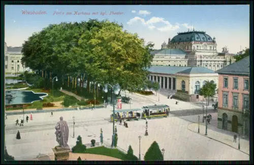 8x alte AK Ansichtskarten Wiesbaden in Hessen - Diverse Ansichten - um 1900