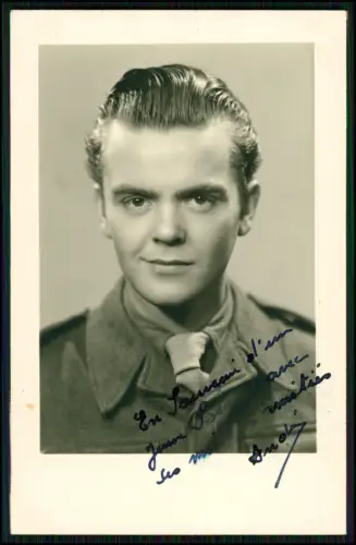 Foto Villingen Franz. Soldat Porträt Uniform Widmung Brief Schwester Martha 1945