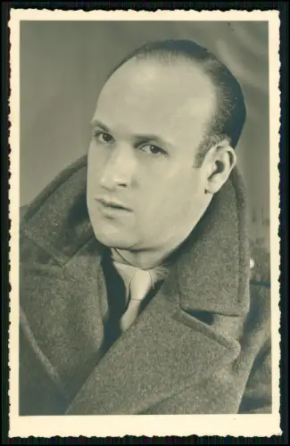 Villingen franz. Soldat Porträt Mantel Krawatte - Brief an Schwester Martha 1947