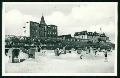 5x AK - Wittdün auf Amrum - Badestrand mit Kindererholungsheim - Detmold Lippe