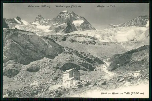 AK Zermatt Hotel du Trift Gabelhorn Wellenkuppe Triftgletscher Wallis Alpen 1900