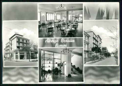 Foto AK - Rimini Albergo Brasilia Viale Regina Elena Hotel - Straße Hotelanlage
