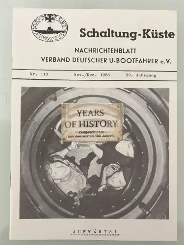 Schaltung Küste Nachrichtenblatt - Verband U-Bootfahrer - Heft 1986 - Nr. 110