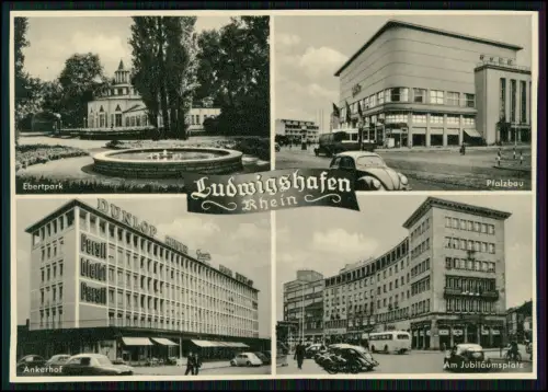 AK - Ludwigshafen am Rhein - Ebertpark Pfalzbau Ankerhof Jubiläumsplatz