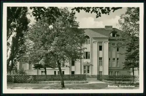 Echt Foto AK - Beeskow Brandenburg Oder Spree Niederlausitz - Krankenhaus