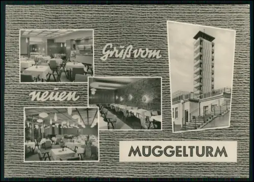 AK - Berlin Köpenick - Müggelturm Müggelberge Restaurant Aussichtsturm DDR gel.