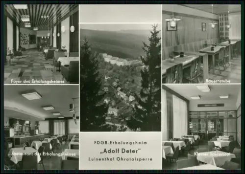 Echt Foto AK - Luisenthal Ohrdruf - Ohratalsperre FDGB Erholungsheim Adolf Deter