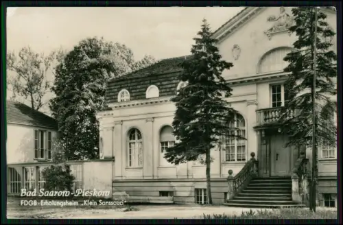 Foto AK - Bad Saarow Pieskow - FDGB Erholungsheim Klein Sanssouci Scharmützelsee