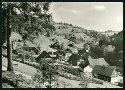 Echt Foto AK - Klingenthal Steindöbra - Dorfansicht Häuser Erzgebirge Vogtland