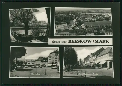 Beeskow Marktplatz Ernst Thälmann Straße Stadtansicht Altstadt Spree Brandenburg