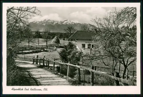 Echt Foto AK - Bad Heilbrunn Haus Alpenblick kleine Pension - Alpenpanorama uvm.