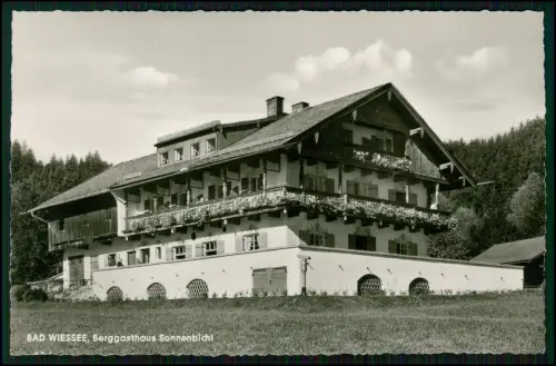 Echt Foto AK - Bad Wiessee Berggasthof Sonnenbichl - Tegernsee Oberbayern Alpen