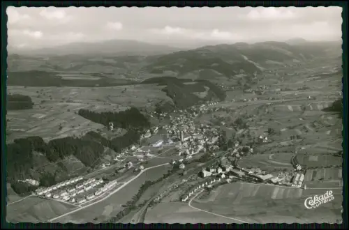 Echt Foto AK - Elzach Elztal Schwarzwald - Cekade Luftbild - Blick auf den Ort