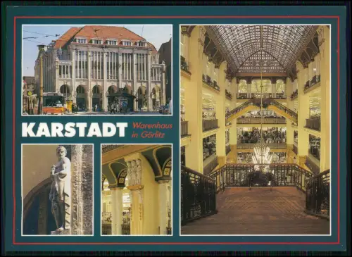 AK - Görlitz Karstadt Warenhaus - Innenhalle Jugendstil Kaufhaus Architektur