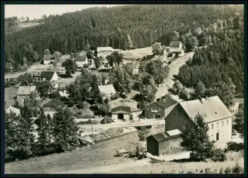 Echt Foto AK - Schmalzgrube Jöhstadt im Erzgebirge - Dorf mit Häusern im Tal
