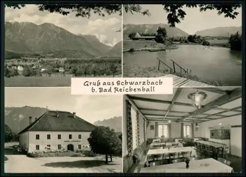 Echt Foto AK - Schwarzbach Marzoll Bad Reichenhall - Gasthof Schwarzbach u.a.